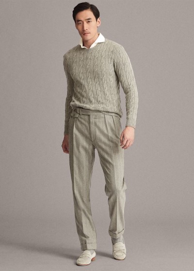 Ralph Lauren Cable-Knit Cashmere Striktrøje Herre Danmark (GSEKN0473)